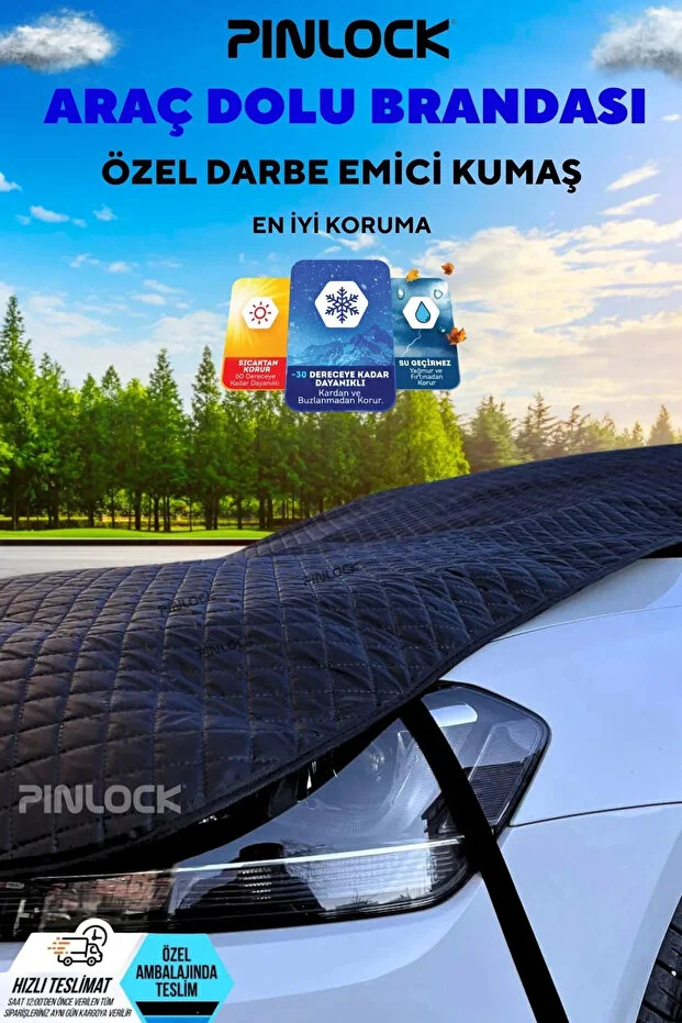 Sedan Hatchback Suv Jeep uyumlu universal otomobil araba brandası, dolu ve kar branda Oto Brandası